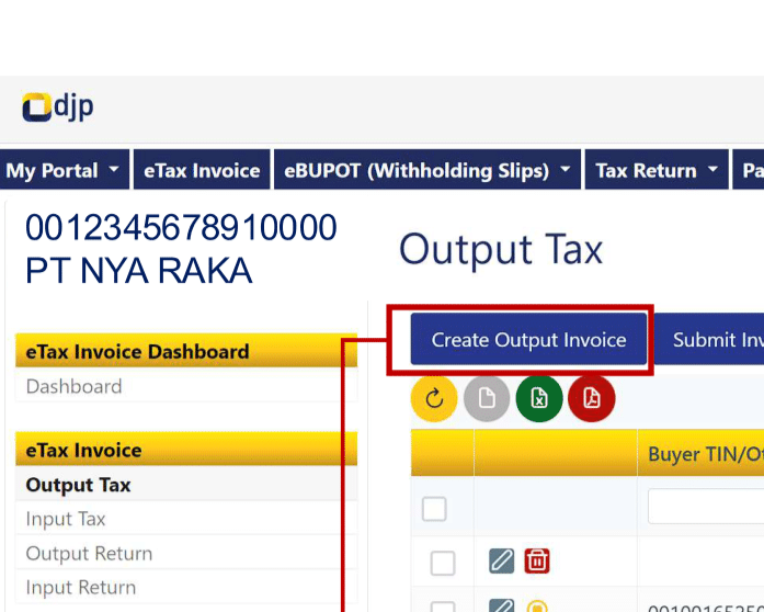 contoh faktur pajak coretax